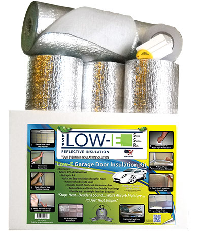 One Car White Garage Door Insulation Kit